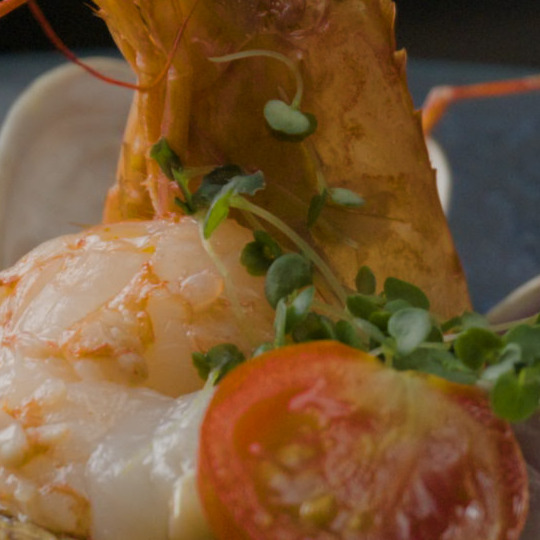 100% crop of the 8:1 CineForm encode, seafood plate.